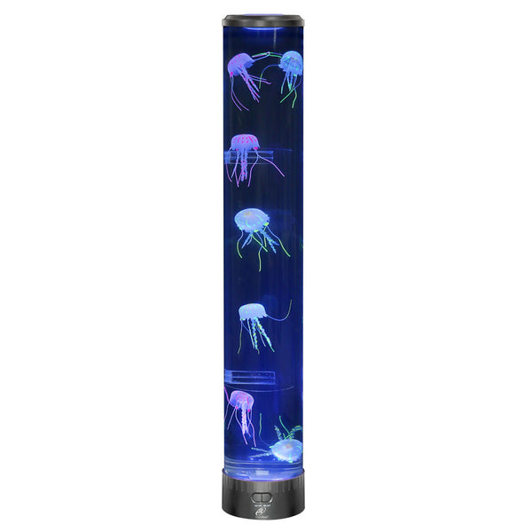 4 x Lightahead LED Fantasy Jellyfish Lamp Round with Vibrant 5 Color Changing Light Effects, Large Sensory Synthetic Jelly Fish Tank Aquarium Mood Lamp.