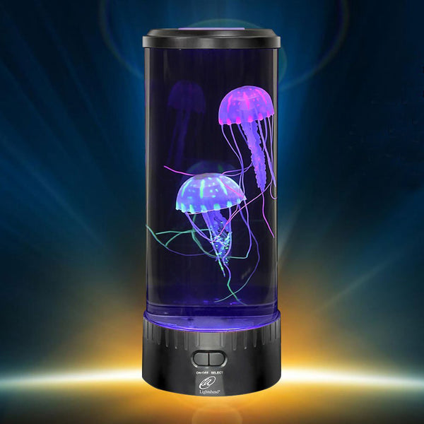 Lightahead LED Fantasy Jellyfish Aquarium Lamp Round, 7 color changing Light effects with Remote