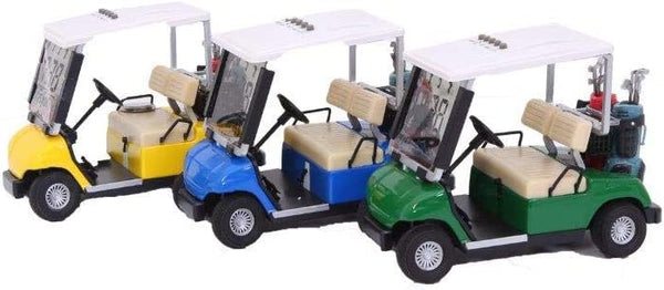 USGOLFER Miniature Desktop Golf Cart Buggy with LCD Display Date,Time and Temperature for Great Gift for Fathers Mothers Day Souvenirs Novelty Golf Gifts & Presents (Green)