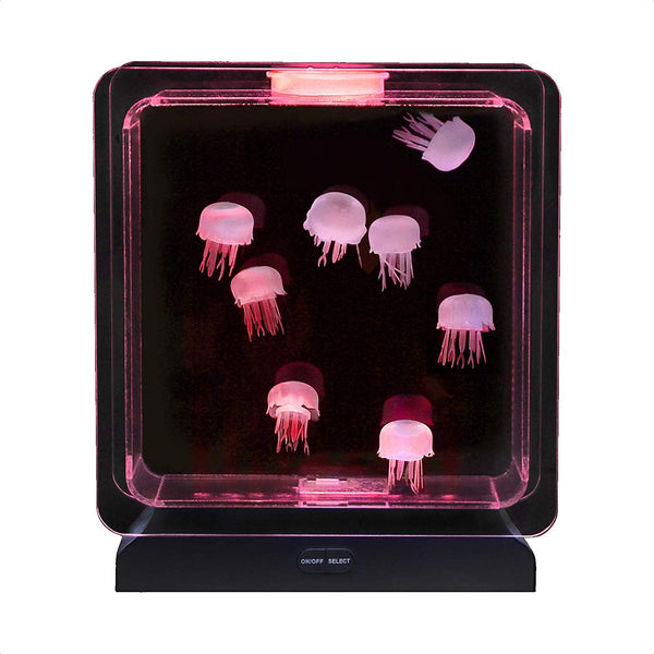Lightahead Illuminated Artificial Jellyfish Aquarium Mood Lamp with 30 LEDs, 5 color changing light effects Fish Tank Aquarium for Home Decoration, Gift