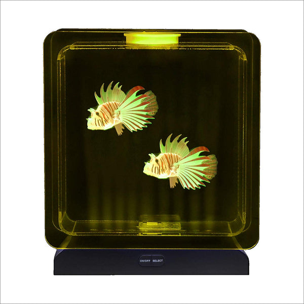Lightahead Illuminated Lion fish Mood Lamp with 30 LEDs, 5 color changing light effects Lion Fish Tank Aquarium for home decoration, gift