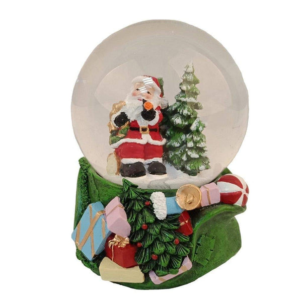 Lightahead Musical Christmas Santa Water Snow Globe with music 100 MM in Polyresin