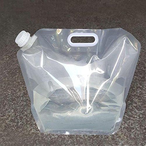 Lightahead 10 Litres BPA Free Collapsible Water Container,Folding Water Bag for Water Storage,2 pack
