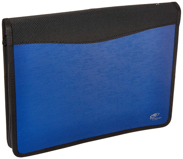 Lightahead LA-7570 Multipurpose Bag Expanding File Folder with 13 pockets zipper Color Blue