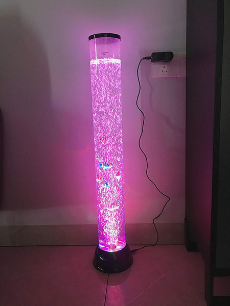 Lightahead LED 31" Tall Fantasy Bubble Fish Lamp with Color Changing Light Effect Fish Tank Aquarium