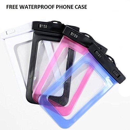 Lightahead Waterproof Dry Bags 10L With Free Waterproof Cellphone Case Kayaking/ Hiking (Black)