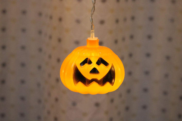 Lightahead 3.5M 96 LEDS,16 Pumpkin Shape LED hanging String Light with 8 Modes for Halloween Décor