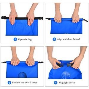Lightahead Waterproof Dry Bags 20L With Free Waterproof Cellphone Case (Pink)