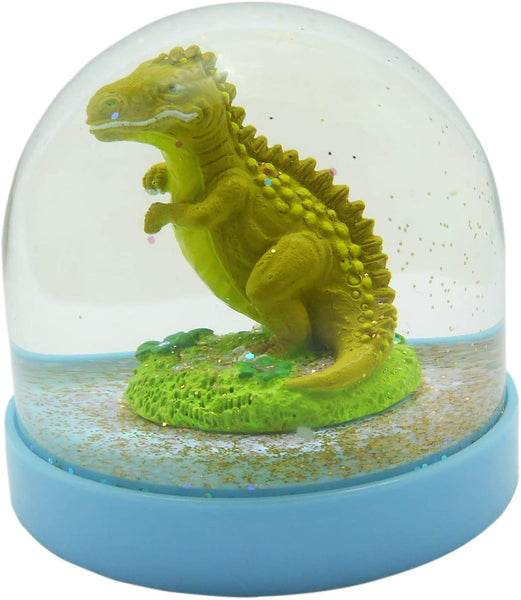 Lightahead Mini Dinosaur Snow Globe Inside Blue Base,Table Top Decorations Christmas,Birthday Gifts