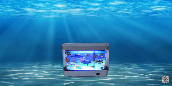 Lightahead Artificial Tropical Fish Aquarium Decorative Lamp Virtual Ocean in Motion(Marine Life B)