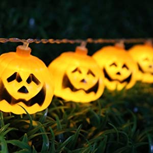 Lightahead 2M 20 LEDS Pumpkin Shape LED String Light with Dual Mode for Halloween Holidays Party